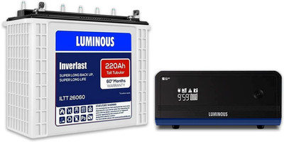 LUMINOUS Zelio+1100 V2 Inverter_ILTT 26060 Tubular Inverter Battery(220 Ah)