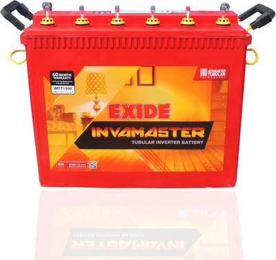 EXIDE IMTT1500 150Ah Tall Tubular Battery with 60*Month Warranty Tubular Inverter Battery(150Ah)