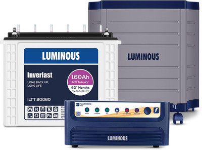 LUMINOUS Power Sine 1100 with ILTT 20060 & Trolley Tubular Inverter Battery(160 Ah)