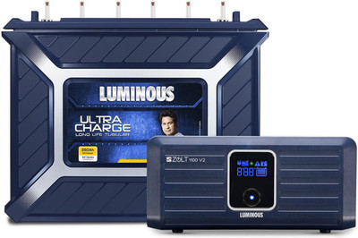 LUMINOUS Zolt 1100 with UCTT 28066 Tubular Inverter Battery(250Ah)