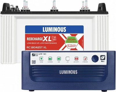LUMINOUS Eco watt Neo 700 + RC18042ST-XL Tubular Inverter Battery(150AH)