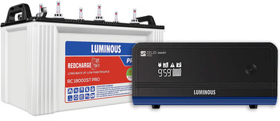 LUMINOUS Zelio Smart 1100 with RC 18042ST XL Tubular Inverter Battery(150 Ah)