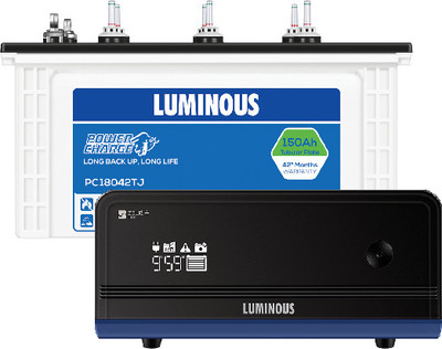 LUMINOUS ZELIO 1100 SINE WAVE With PC18042TJ Tubular Inverter Battery(150AH)