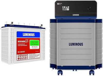 LUMINOUS Tubular Inverter Battery(150 Ah, ZELIO 1100 +,RC 18000TT 150Ah,TROLLY)