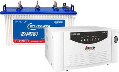 MTEK POWER EB 1900+Microtek Super Power DG700 Tubular Inverter Battery(160 AH)