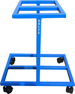 krufe Inverter Trolley for Double Inverter Battery UPS with Wheels Trolley for Inverter and Battery(Blue)