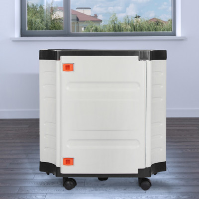LIBERTY HOME UPS CABINET FEB_TROLLY_BLACK_6 Trolley for Inverter and Battery(Black)