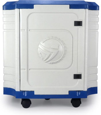 Flipkart SmartBuy Trolley for Home & Office Plastic Wheels Trolley for Inverter and Battery(Blue, White)