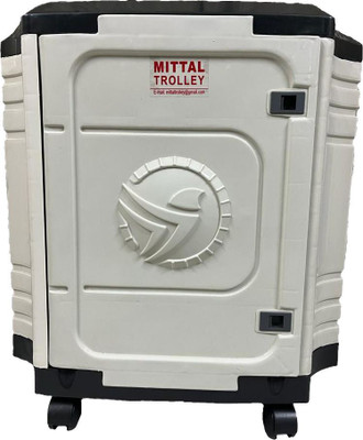 MITTAL PREMIUM PLASTIC IT TUBULAR Trolley for Inverter and Battery(Black, Grey)