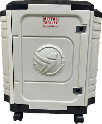 MITTAL IT TUBULAR Trolley for Inverter and Battery(Black, White)