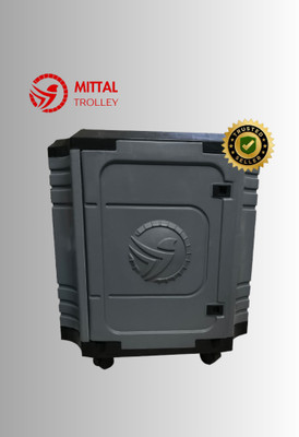 MITTAL JP_BG_7 Wheels Trolley for Inverter and Battery(Black, Grey)