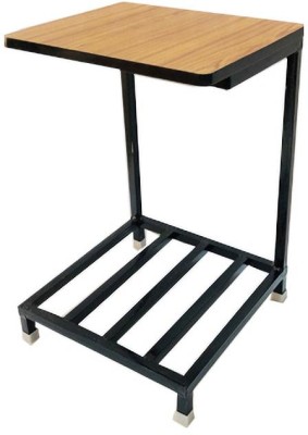 GOYALSON DOUBLE INVERTER STAND WITH WOODEN TOP Trolley for Inverter and Battery(Black, Brown)