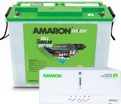 amaron AR200TT54 WITH HB 950 INVERTER AMARON CU AR200TT54 (AAM-CR-AR200TT54) with HB950A Pure Sine Wave Inverter Pure Sine Wave Inverter