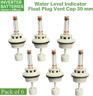 GoodsBazaar 6pc 30mm Inverter Battery Water Level Indicator Tubular Flat Float Cap Vent Plug Power & Hand Tool Kit(6 Tools)