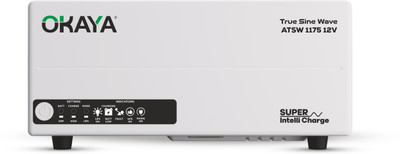 OKAYA 950 VA Okaya Advanced True Sine Wave; VA Rating: 925 VA / 12V; 740 Watt with 36 Months Warranty Pure Sine Wave Inverter(ATSW 1175 12V)