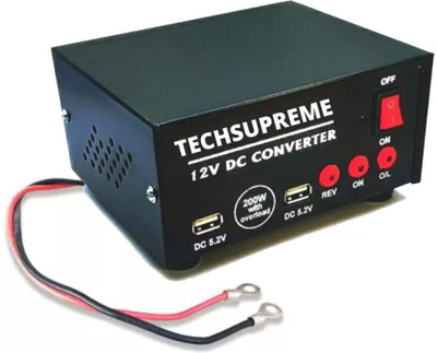 TechSupreme 12v 200 W dc to ac Converter Mini inverter A4 Square Wave Inverter