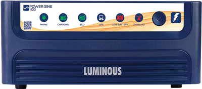 LUMINOUS 900 VA Power Sine with 24 Months Warranty Pure Sine Wave Inverter(1100/12V)
