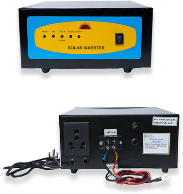 SOLAR UNIVERSE INDIA SUI-RAJ-100VA Inverter DC Lighting System & Inverter with 60W DC Output,3 LEDbulbs,Panel & USB Chargers Pure Sine Wave Inverter