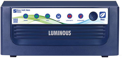 LUMINOUS 900 VA ECO VOLT NEO with 24 Months Warranty Pure Sine Wave Inverter(1050/12V)