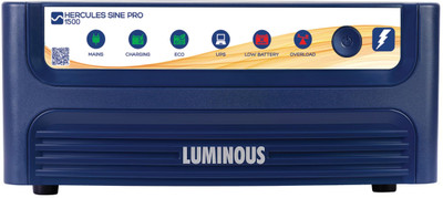 LUMINOUS 1400 VA with 24 Months Warranty Square Wave Inverter(Hercules Sine Pro 1500 / 12V)