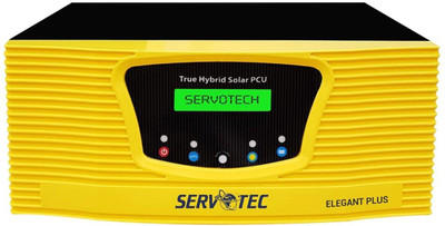 Servotech 1000/12V PWM Intelligent Solar Inverter/ Advance Solar Protection/Dual Technology Support/Elegent Plus 1112 Pure Sine Wave Inverter