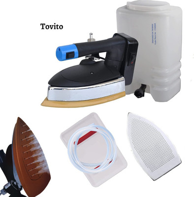 Tovito Silti 97ER Full Base Electric Steam Iron, 4.2 ltr water tank and Teflon shoes 1600 W Steam Iron(Brown black)