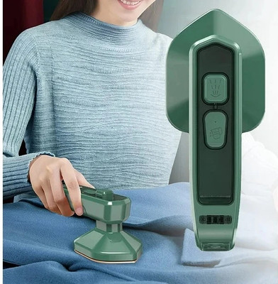 kemisha Mini Portable Iron Steam iron Wrinkle remover 50 W Steam Iron(Green)
