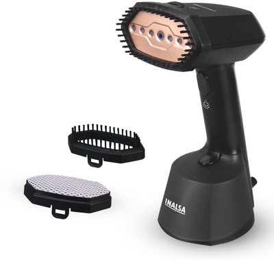 Inalsa CosyCosy 1400 | Lint & Steam Brush | 300ml Water Tank | 1400 W Garment Steamer(Black)