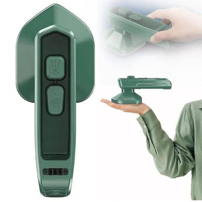 kemisha Travel Iron Steam with 60 ml Water Tank 50 W Garment Steamer(Green)