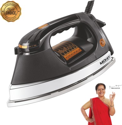 MOHIT by Mohit Appliances Plancha Smart Heavy Weight 1000 W Dry Iron(Black, Silver)