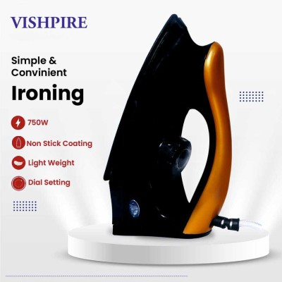 Vishpire GOLDEN MAJESTIC DRY IRON 1000 W Dry Iron(GOLDEN)