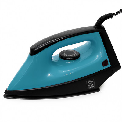 EVA STAR Regular Dry Iron 1000 W Dry Iron(Cyan Blue, Black)