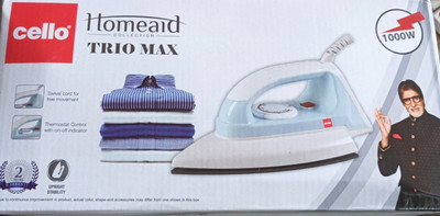 cello by cello trio max 1000watt 1000 W Dry Iron(Grey)