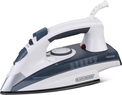 BLACK+DECKER BXIR1603IN 1600 W Steam Iron(White, Blue)