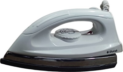 SHATAK Steelco Heavy Weight ISI Marked 1000 W Dry Iron(White)