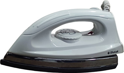 SHATAK Steelco Heavy Weight ISI Marked 1000 W Dry Iron(White)