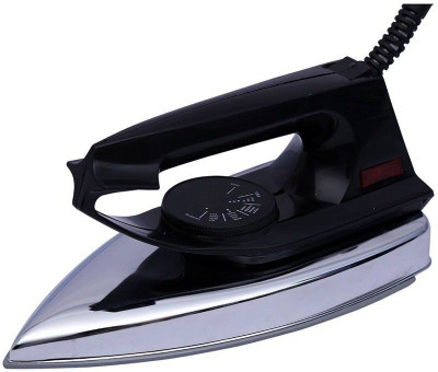 RjGuru Ultra Light weight Automatic Dry Iron with non-sticky sloe plate 750 W Dry Iron(Black)