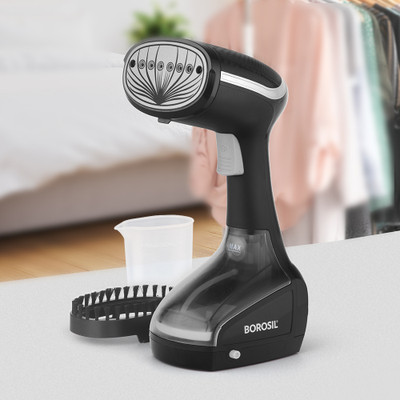 BOROSIL Handheld Digital Garment Steamer 1600 W Steam Iron(Black)