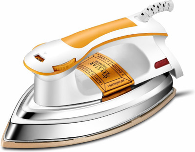Skystar by SKY STAR Plancha Pro Non-Stick Heavy Weight Dry Iron 1200 W Dry Iron(Orange & White)