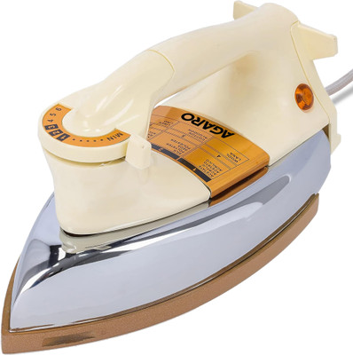 AGARO Regency Triple Layered Heavy Weight Electric Dry Iron 1000 W Dry Iron(White)