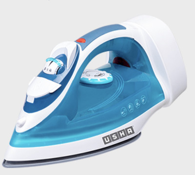 USHA HELIX PRO 2000 W Steam Iron(White, Blue)