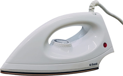 SHATAK Fusion Light Weight ISI Marked 1000 W Dry Iron(White)