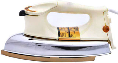 BlueBerry's Heavy Weight Automatic Thermostat, Golden Plate Soleplate (LavaGold) 1000 W Dry Iron(Silver)