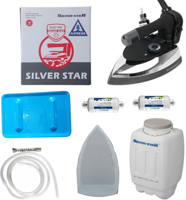 Silver Star by SILVER STAR Gravity- Feed Steam Iron ES-300 1200W with Filter 1200 W Steam Iron(Silver)