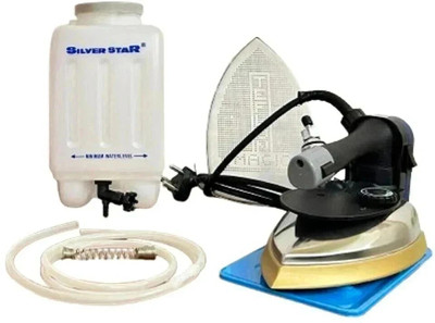 Silver Star by SILVER STAR STEAM IRON ES:300L WITH FREE TEFLONE SHOE 1800 W Steam Iron(GOLDEN, Black)