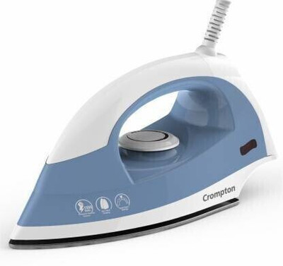 Crompton by crompton Brio Dry Iron with Ergonomic Design 1000 W Dry Iron(Blue and White)