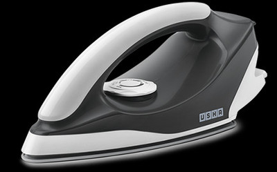 USHA Aurora Dry Iron 1000 Watt with Led Tail Light 1000 W Dry Iron(Grey And White)