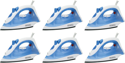 USHA SI 3713 Pack of 6 1300 W Steam Iron(White,Blue)
