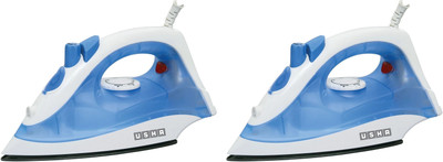 USHA SI 3713 Pack of 2 1300 W Steam Iron(White,Blue)