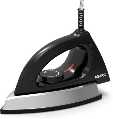 AGARO Regal Heavy Weight Electric Dry Iron, 1000 W Dry Iron(Black)